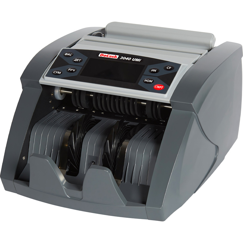 Изображение товара Счетчик банкнот DoCash 3040 UMI с детекцией подлинности и задней загрузкой