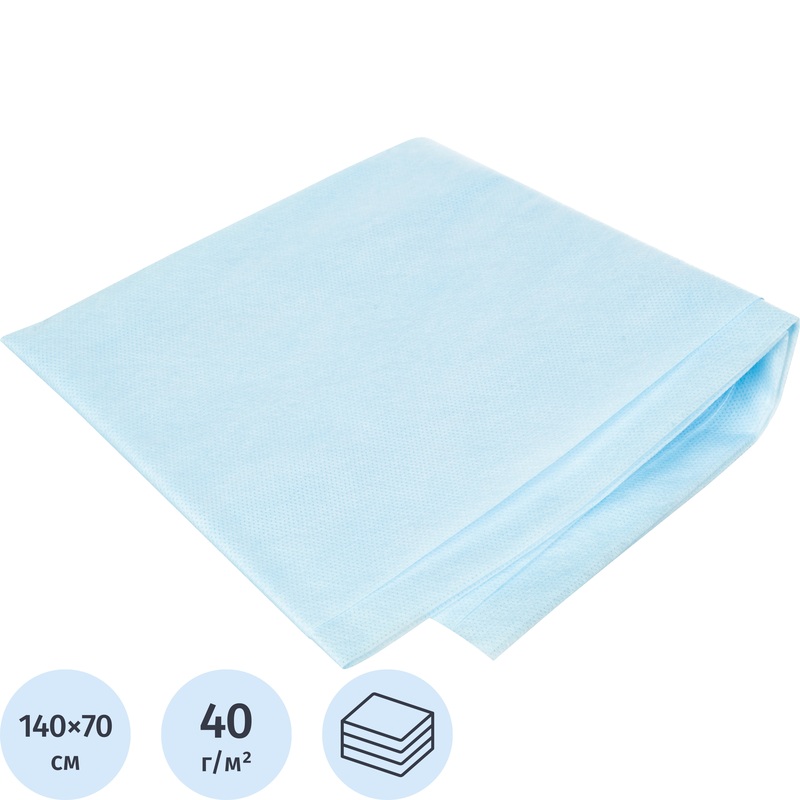 Изображение товара Простыня одноразовая Гекса стерильная 140x70 см голубая