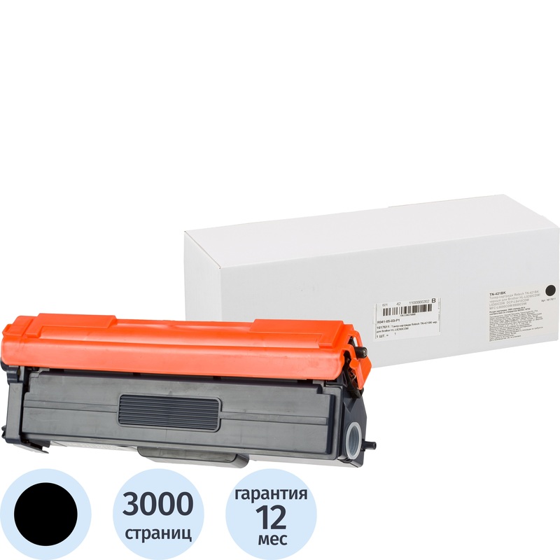 Изображение товара Картридж лазерный Retech TN-421BK для Brother черный совместимый