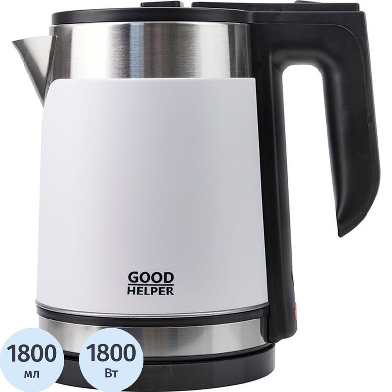 Изображение товара Электрический чайник Goodhelper KPS-185C белый 1800 мл автоматическое отключение