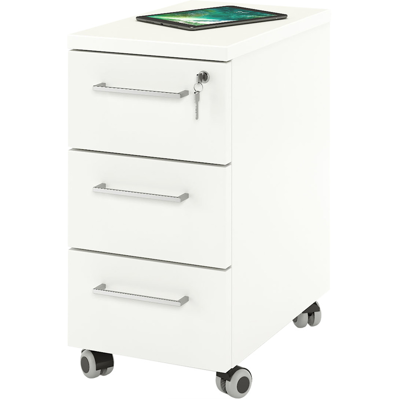 Изображение товара Мобильная тумба подкатная Zamm Формат 11483 с 3 ящиками и центральным замком