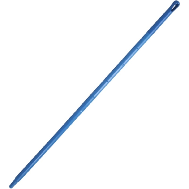 Изображение товара Рукоятка для инвентаря Дания цельнолитая 170 см синяя еврорезьба