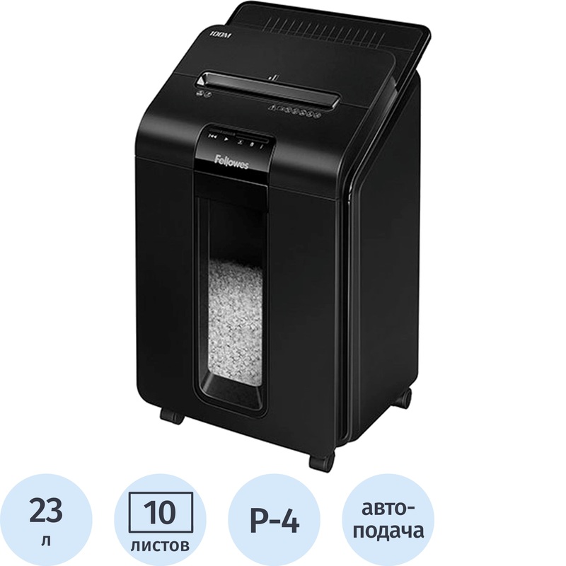 Изображение товара Уничтожитель документов Fellowes AutoMax 100M уровень секретности P-4 23л автоматический