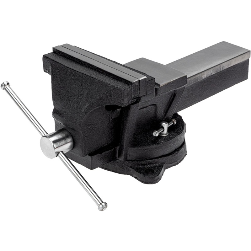 Изображение товара Слесарные тиски Kranz 150 мм поворотные с наковальней Индия