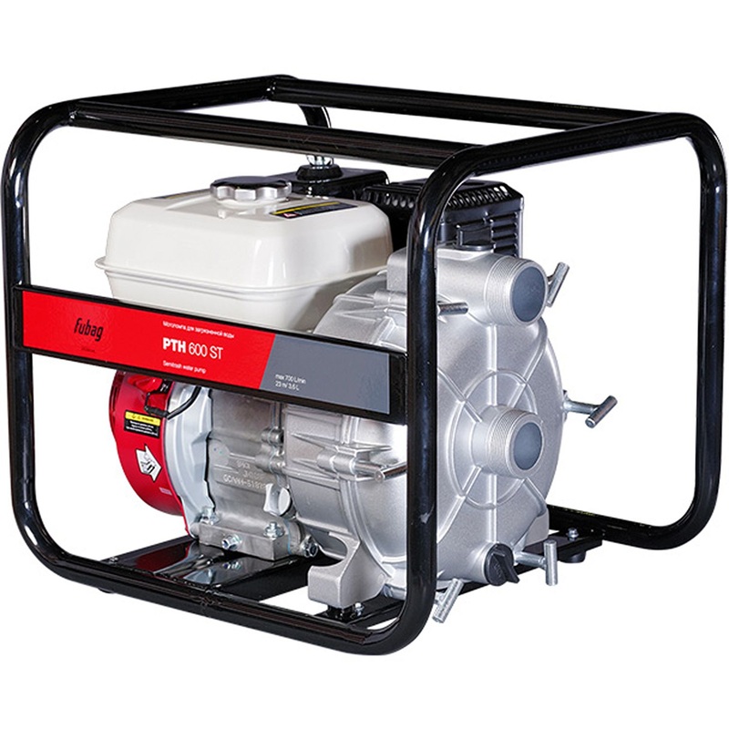 Изображение товара Бензиновая мотопомпа Fubab PTH600ST для чистой воды с Honda GX Изображение товара Бензиновая мотопомпа Fubab PTH600ST для чистой воды с Honda GX