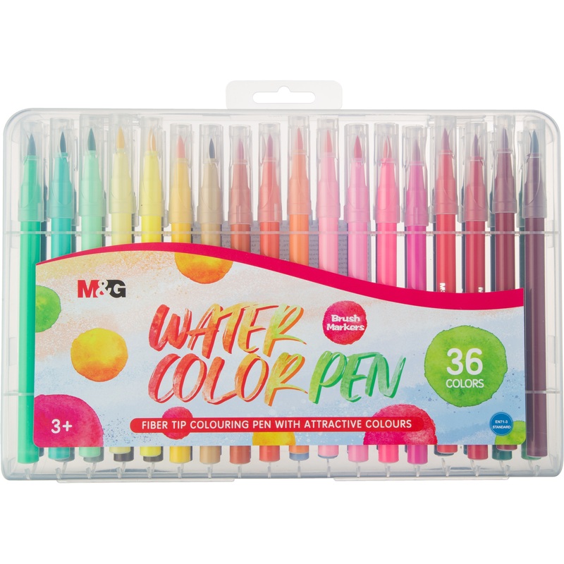 Изображение товара Фломастеры M&G 36 цветов с вентилируемыми колпачками смываемые ACP901CE