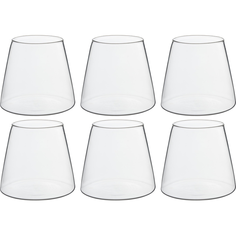 Изображение товара Стакан (олд фэшн) MGline Лотус термостойкое стекло 350 мл (6 штук в упаковке)