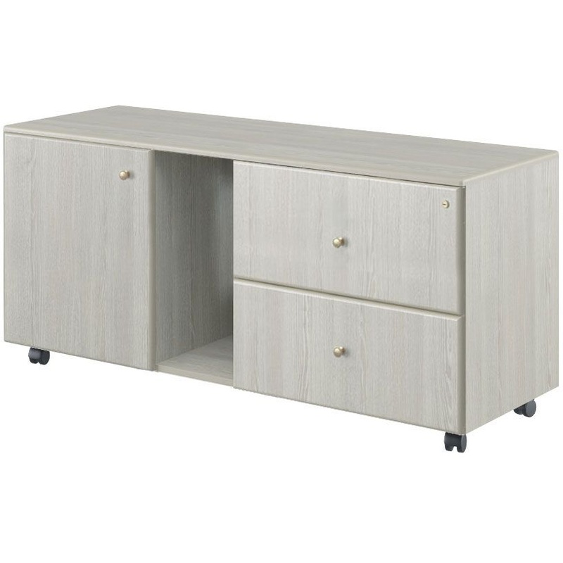 Изображение товара Приставка подкатная Bern BRN8620003 с замком (дуб атланта, 1450х500х670 мм, 2 ящика)