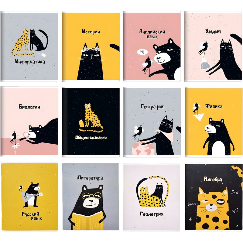 Изображение товара Тетрадь предметная Be Smart Silly А5 48 листов в наборе, комбинированная линовка