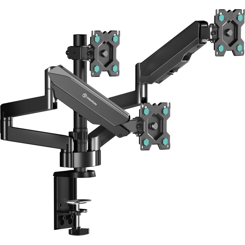 Изображение товара Кронштейн для мониторов Onkron G280 черный настольный 3 монитора