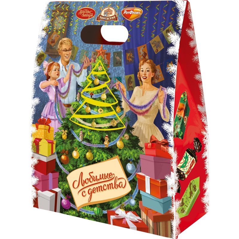 Изображение товара Новогодний сладкий подарок Рот Фронт Любимые с детства Ярмарка чудес 550 г