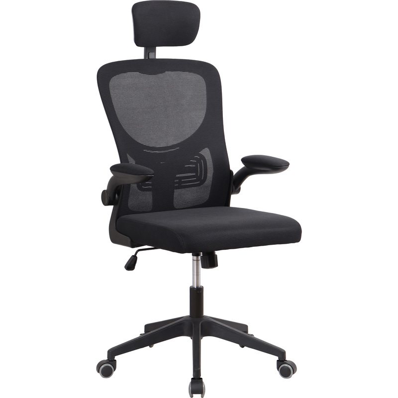 Изображение товара Офисное кресло руководителя Easy Chair 649 TC черное вращающееся с подголовником
