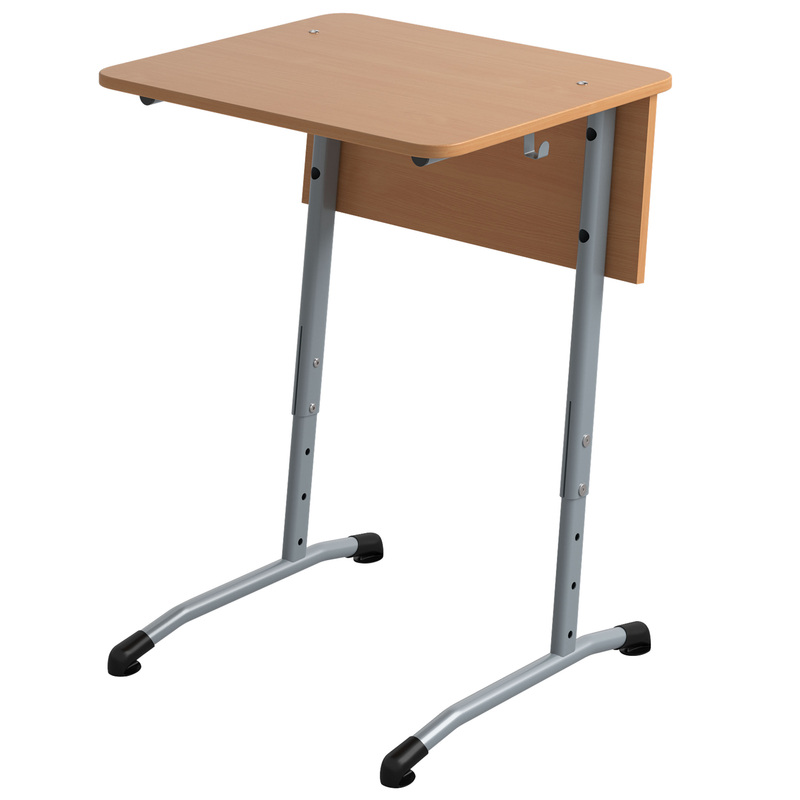 Изображение товара Парта растущая одноместная Гармония для старших классов, регулировка высоты, бук/серый