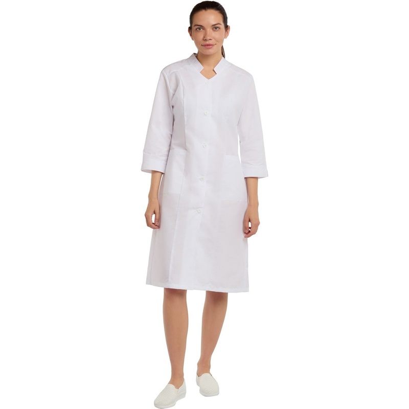 Изображение товара Халат медицинский женский М28-ХЛ белый размер 44-46