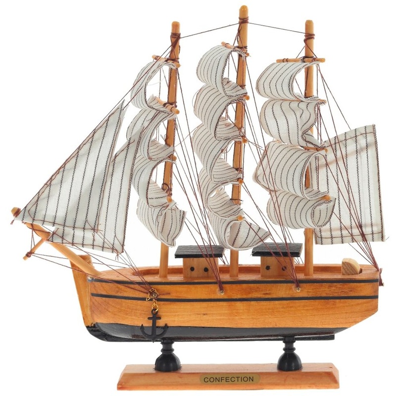 Изображение товара Деревянный модели корабля сувенир для коллекции и подарка 230x40x230 мм
