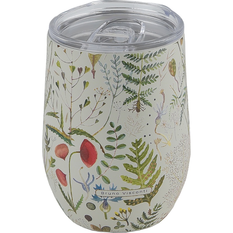 Изображение товара Термокружка Bruno Visconti Flora Луговые травы объем 360 мл белая