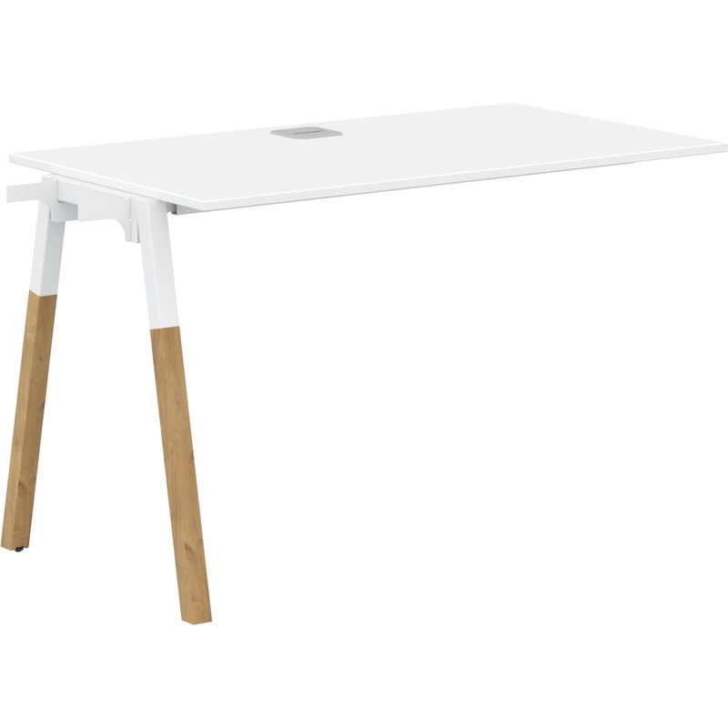 Изображение товара Стол приставной Forta FIST 1167 бу белый премиум 1180х670х733 мм