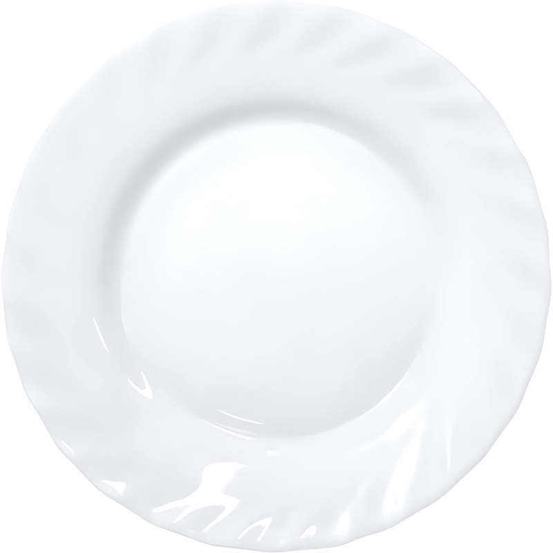 Изображение товара Тарелка обеденная Arcoroc Трианон стекло 19.5 см белая (6 штук в упаковке)