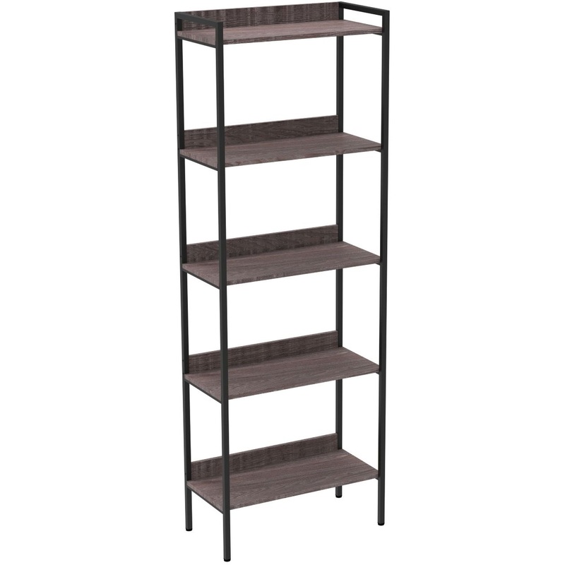 Изображение товара Стеллаж Комус Онега-10 в стиле Лофт с металлическим каркасом и полками из ЛДСП 675х337х1950