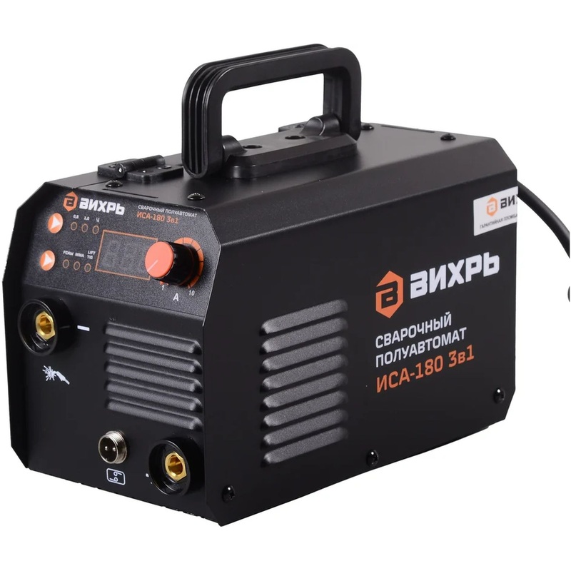 Изображение товара Сварочный инверторный полуавтомат Вихрь ИСА-180 180А MIG MAG FCAW