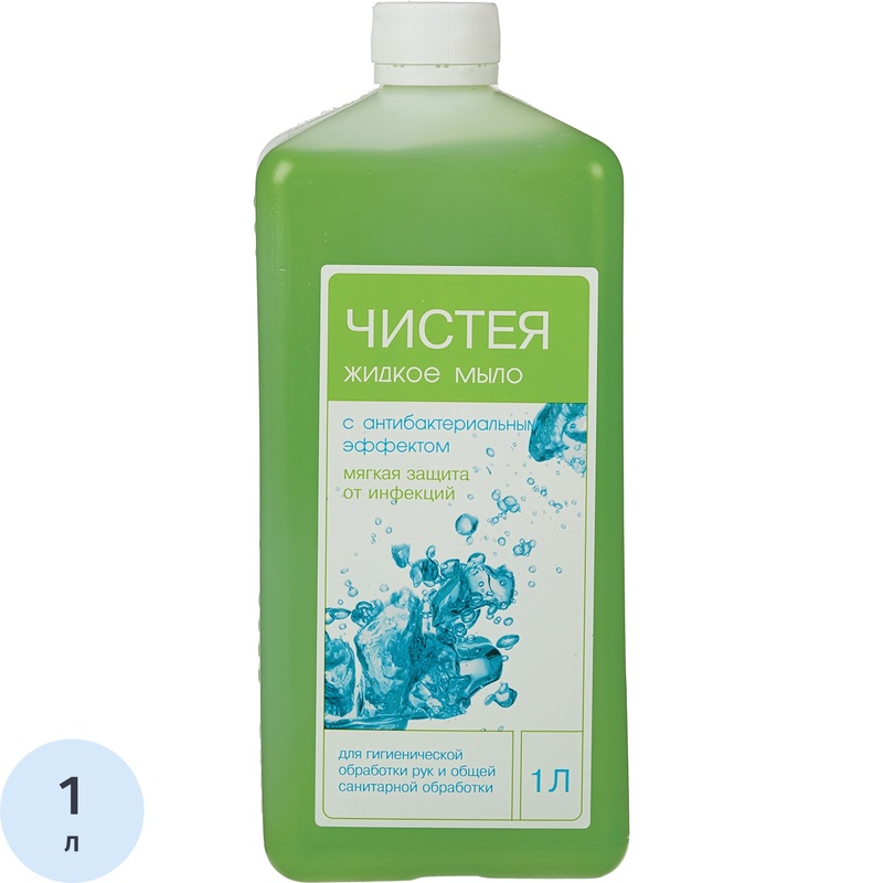Изображение товара Жидкое антибактериальное мыло Чистея УМР 1 л для дезинфекции рук