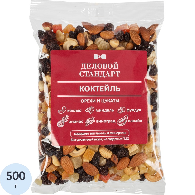 Изображение товара Коктейль из сухофруктов и орехов Деловой Стандарт 500 г