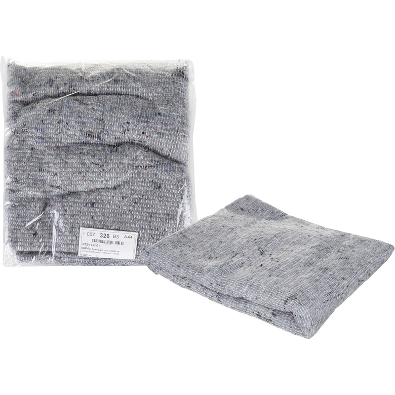 Изображение товара Тряпка для пола 80x100 см ХПП 180 г/кв.м серая