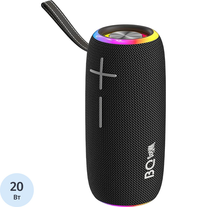 Изображение товара Акустическая система BQ PBS4004 чёрная с подсветкой Bluetooth IPX7