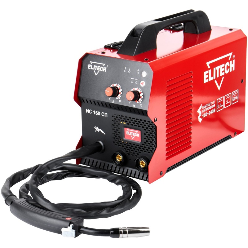Изображение товара Сварочный инвертор Elitech ДМ ИС 160 СП для домашних задач