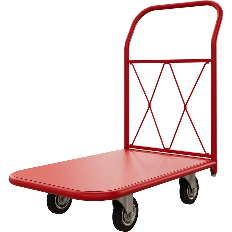 Изображение товара Тележка грузовая Red Tool грузоподъёмность 300 кг (литые колёса 125 мм, ТП 1 RT 125)