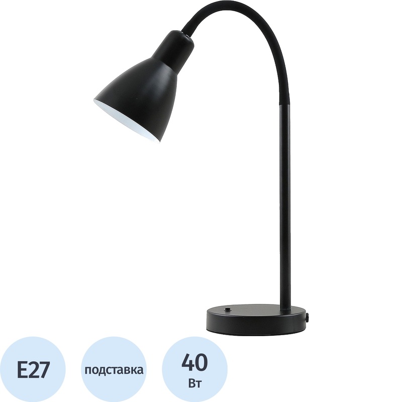 Изображение товара Настольный светильник Camelion KD-437 C02 черный классический стиль