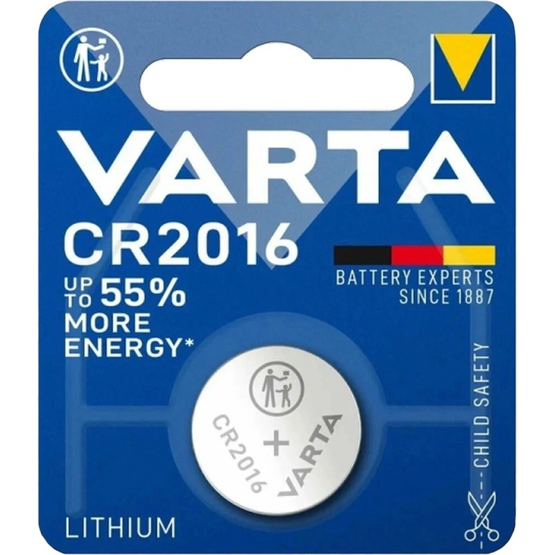 Изображение товара Батарейка CR2016 Varta Electronics 3V литиевая блистер 1 шт