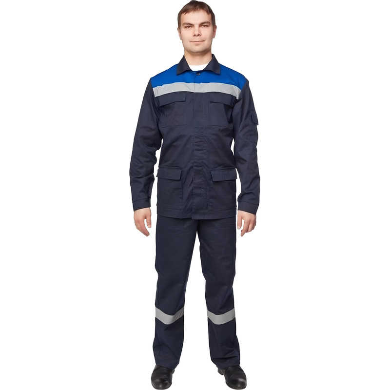 Изображение товара Костюм рабочий летний мужской л05-КПК с СОП синий/васильковый размер 60-62