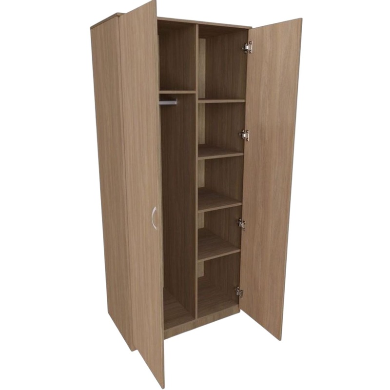 Изображение товара Шкаф для одежды Комус Мебель Well комбинированный 860х520х2000 мм дуб урбан янтарный