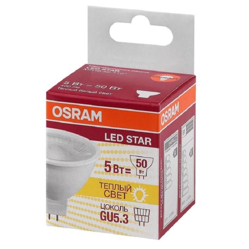 Изображение товара Лампа светодиодная Osram LS MR16 6.5Вт GU5.3 4000К