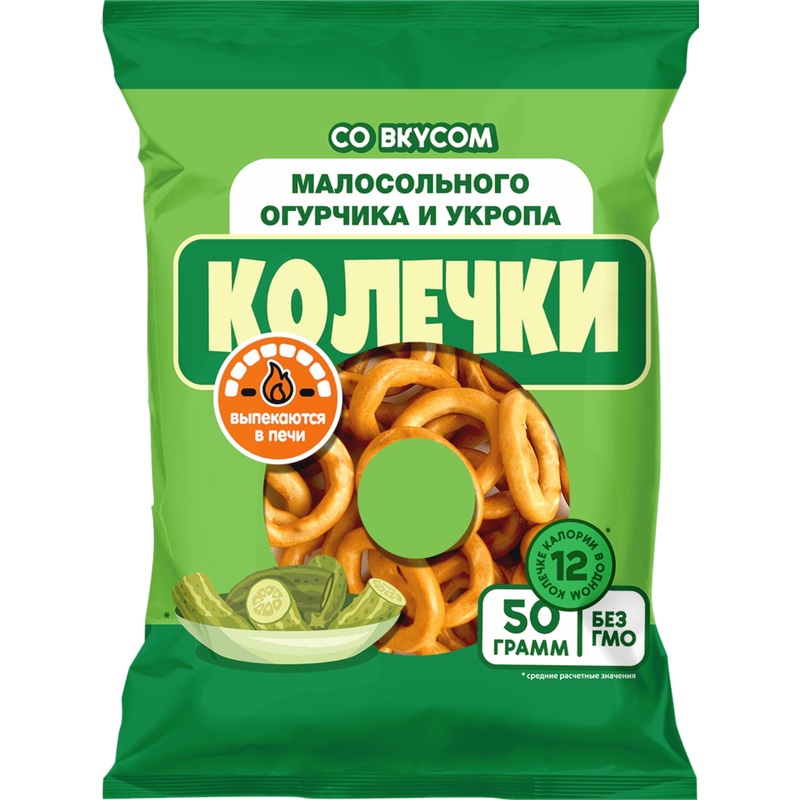 Изображение товара Сушки Невская сушка с малосольным огурчиком и укропом 50 г