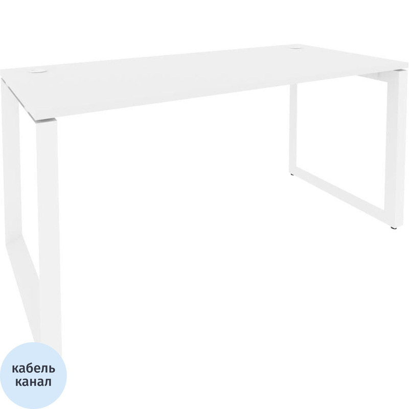 Изображение товара Стол прямой ONIX O.MO-SP-4.7 белый бриллиант 1580х720х750 мм