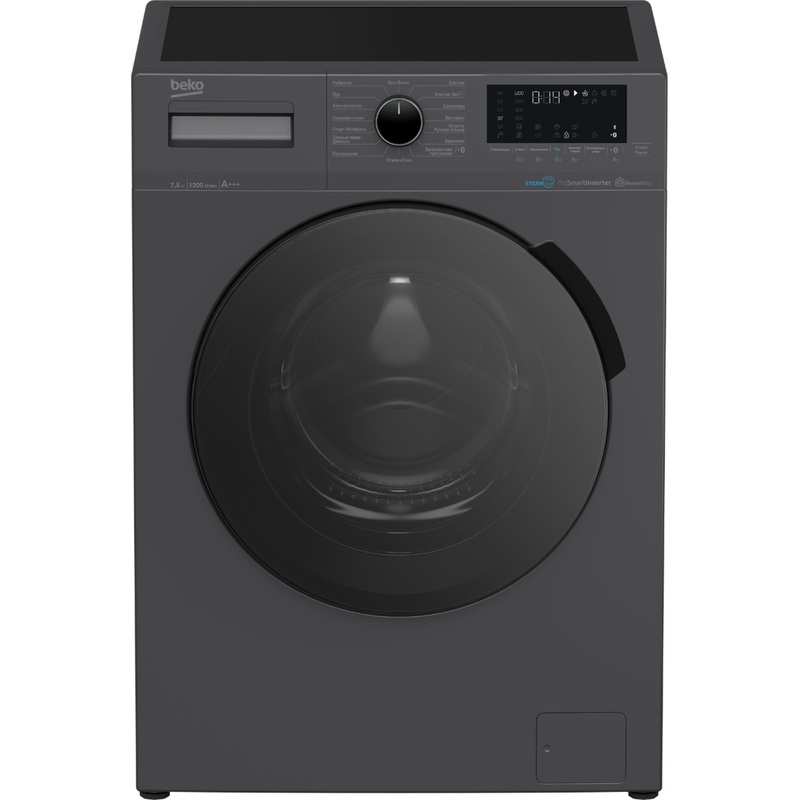 Изображение товара Стиральная машина Beko WSPE7H616A фронтальная с цифровым дисплеем 7.5 кг черная