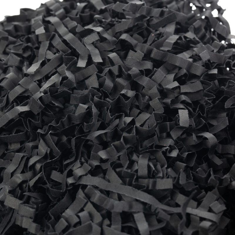 Изображение товара Черный бумажный наполнитель 100 г для упаковки и защиты товаров