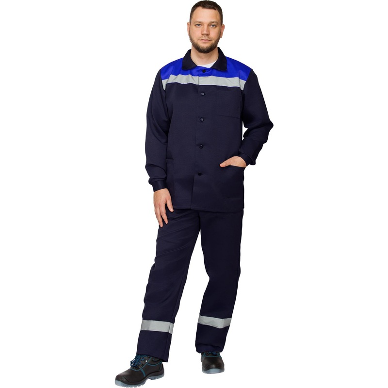 Изображение товара Рабочий летний мужской костюм Л16-КПК с СОП из смесовой ткани