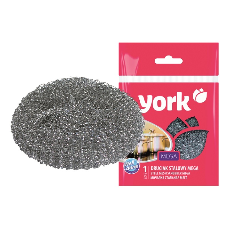 Изображение товара Губка-мочалка для уборки York Мега 11x11 см