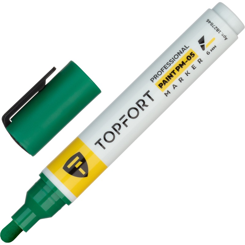 Изображение товара Промышленный лаковый маркер TOPFORT ZP1800 зелёный 3-6 мм