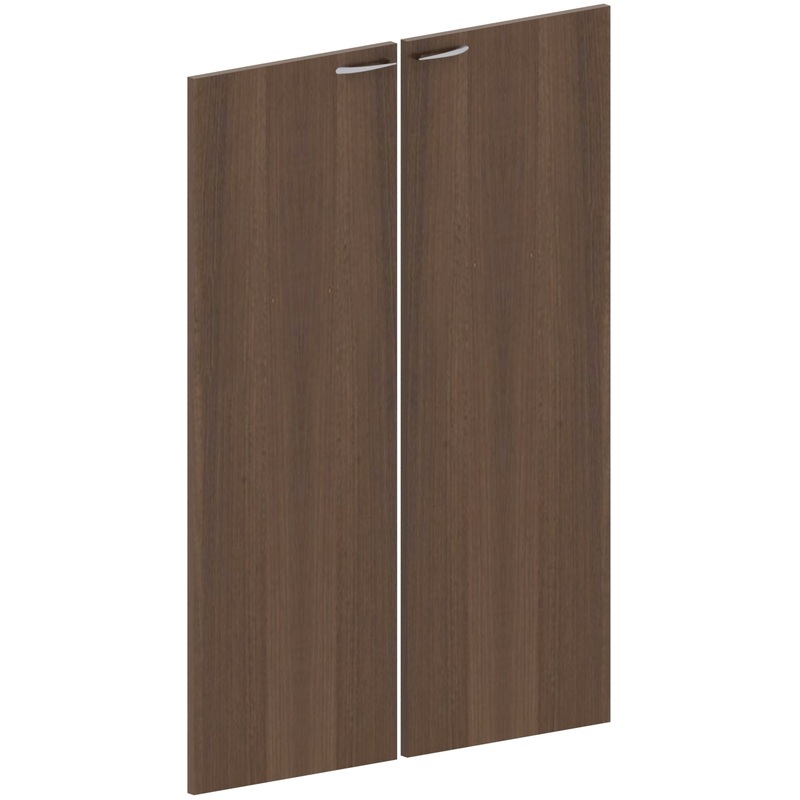 Изображение товара Двери средние Милан ЛДСП орех 804х18х1181 мм комплект 2 шт