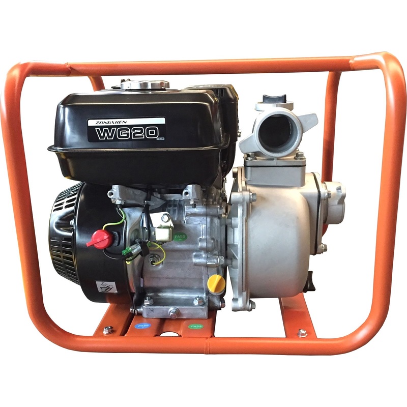 Изображение товара Бензиновая мотопомпа Zongshen WG 20 для чистой воды 6.5 л.с. 600 л/мин
