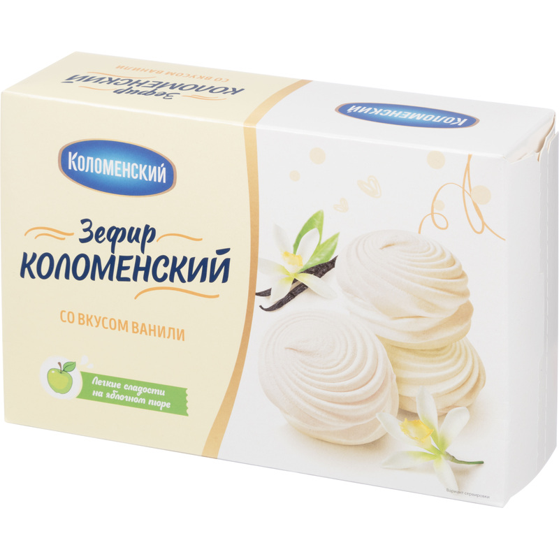Изображение товара Зефир Коломенский со вкусом ванили, 250г