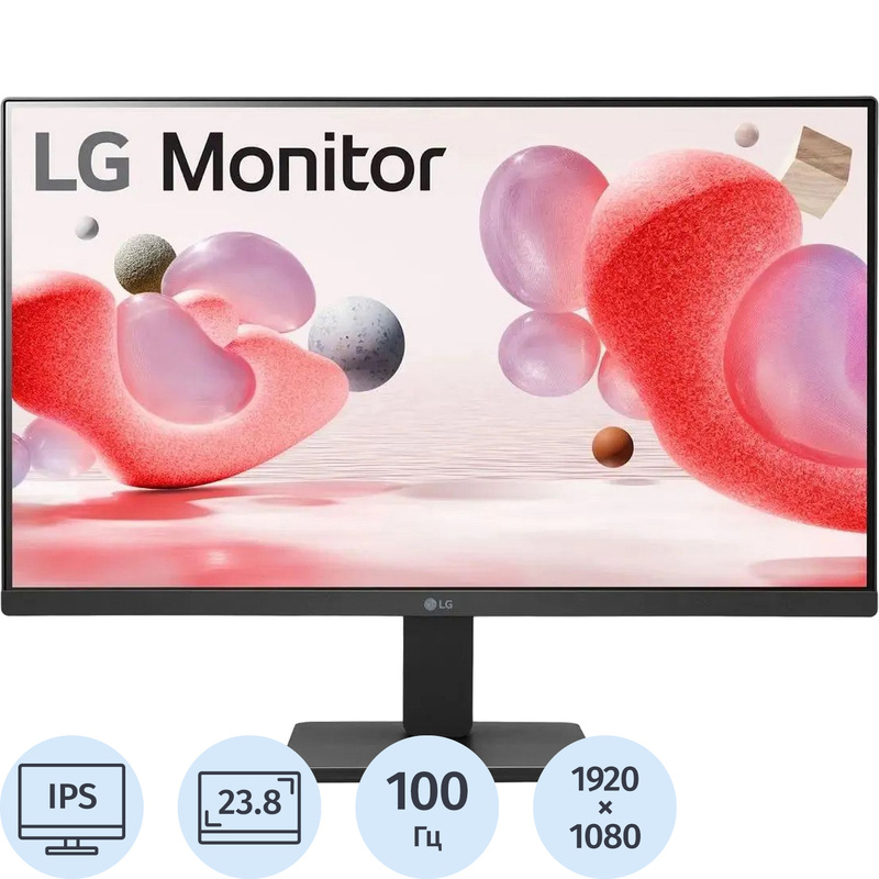 Изображение товара Монитор LG 23.8 IPS Full HD 100 Гц FreeSync HDMI VGA чёрный