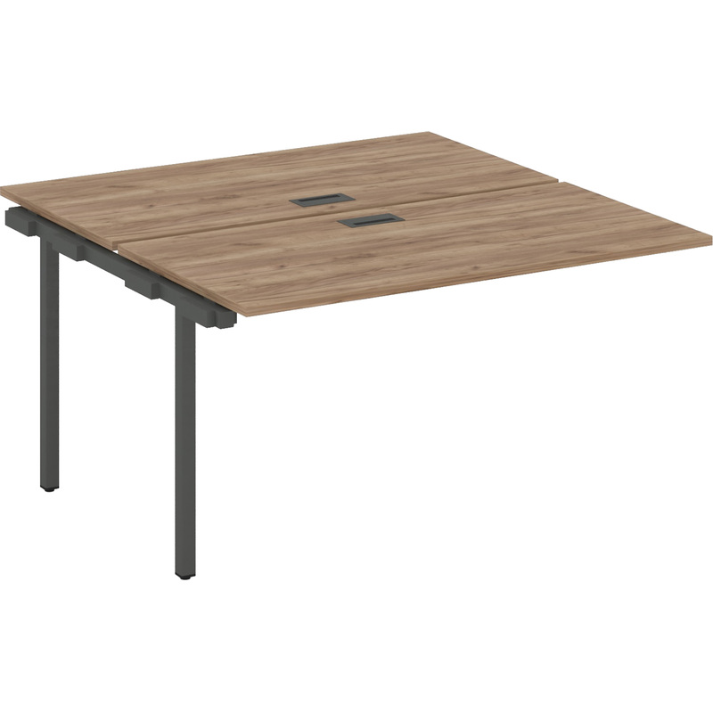 Изображение товара Элемент Style Project SN-4P.DNRS-024 бенч модуль 2 места дуб табак антрацит 1580х1632х750