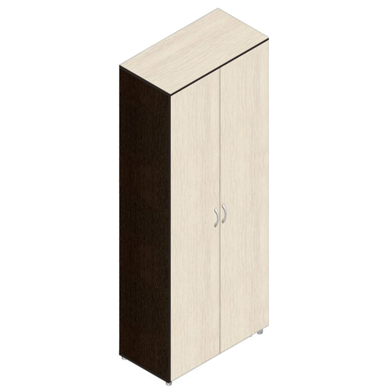 Изображение товара Шкаф комбинированный Референт Р.Ш-8 с гардеробным отделением (венге/дуб, 798x418x1960 мм)