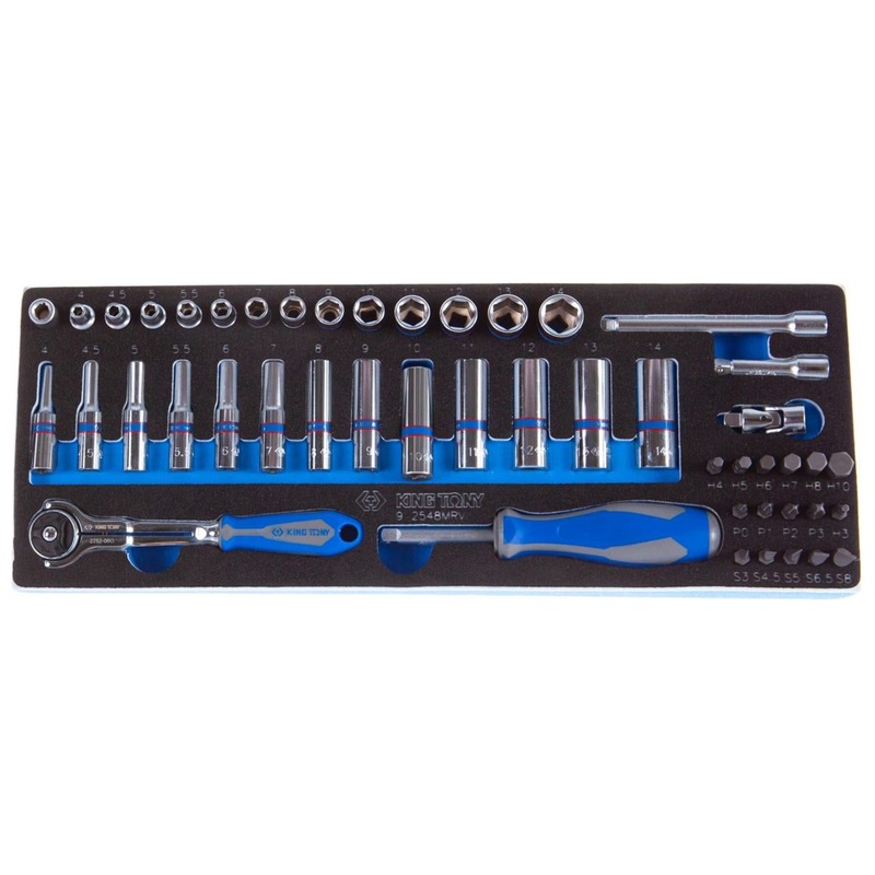 Изображение товара Набор головок King Tony 1/4" 48 предметов (9-2548MRV)