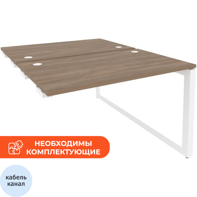 Изображение товара Рабочая станция ONIX-О O.MO-D.SPR-2.7 для двух рабочих мест, белый дуб аризона